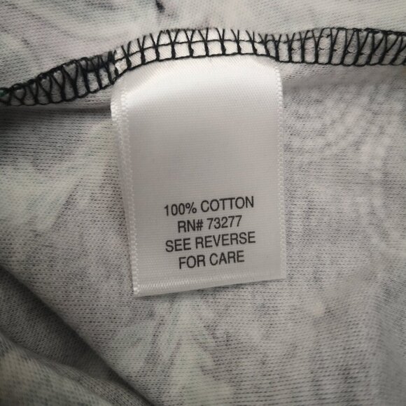 NWT Croft & Barrow Ladies Size Medium Black w/ Flowers Crew Neck T-shirt - Picture 7 of 11